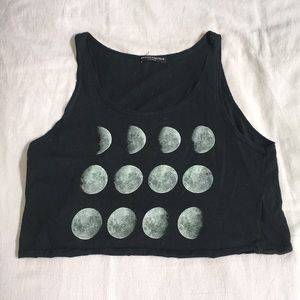 Brandy Melville Moon Phase Cropped Tank